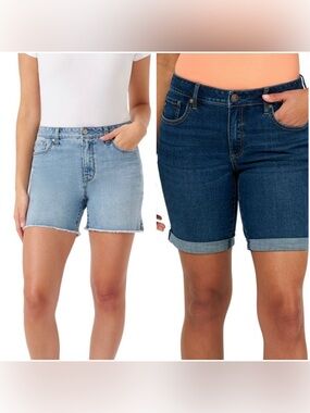 Bundle 2 Pair Seven7 jean shorts sz 12 NWOT weekend short sunset bermuda